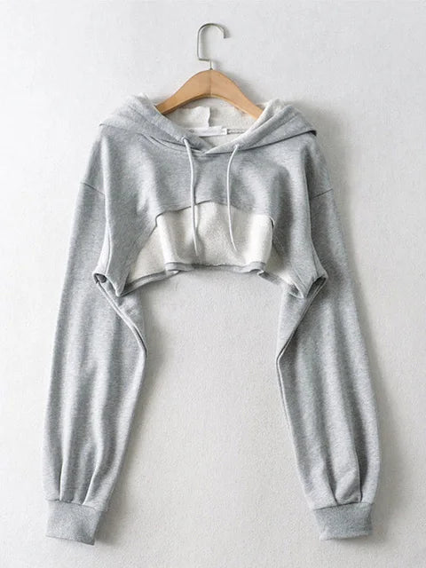 With Hat Hoodies Women Basic Design Young Korean Fashion Mujer All-match Teens Simple Cool Loose Y2k Cozy Street Wear Popular