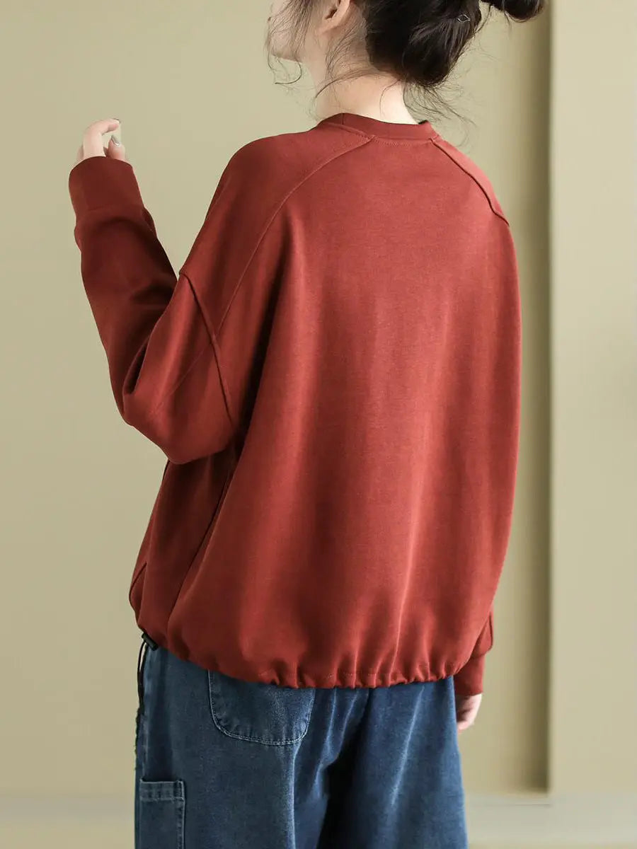 Women Print Spring Sweatshirt