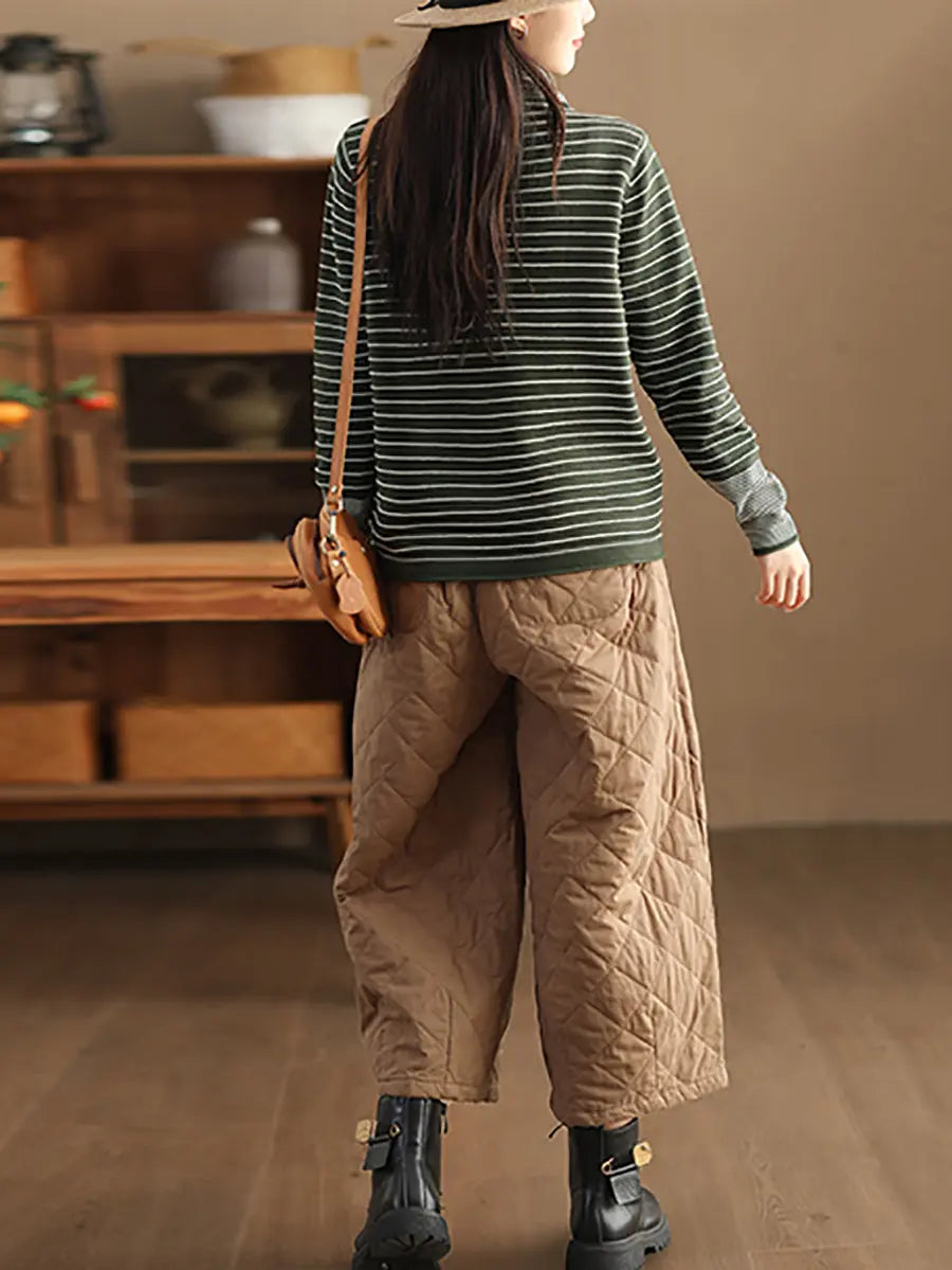 Women Spliced Turtleneck Warm Sweatshirt