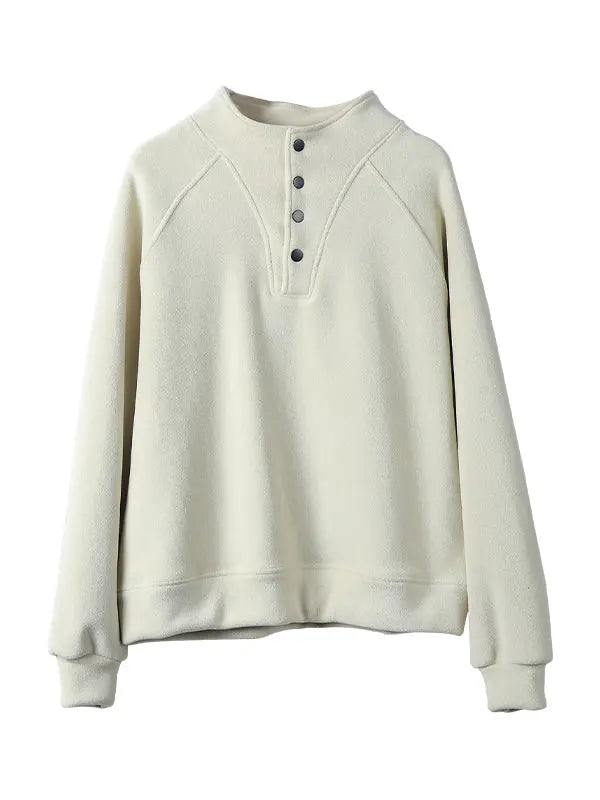 Women Solid Thicken Sweatshirt