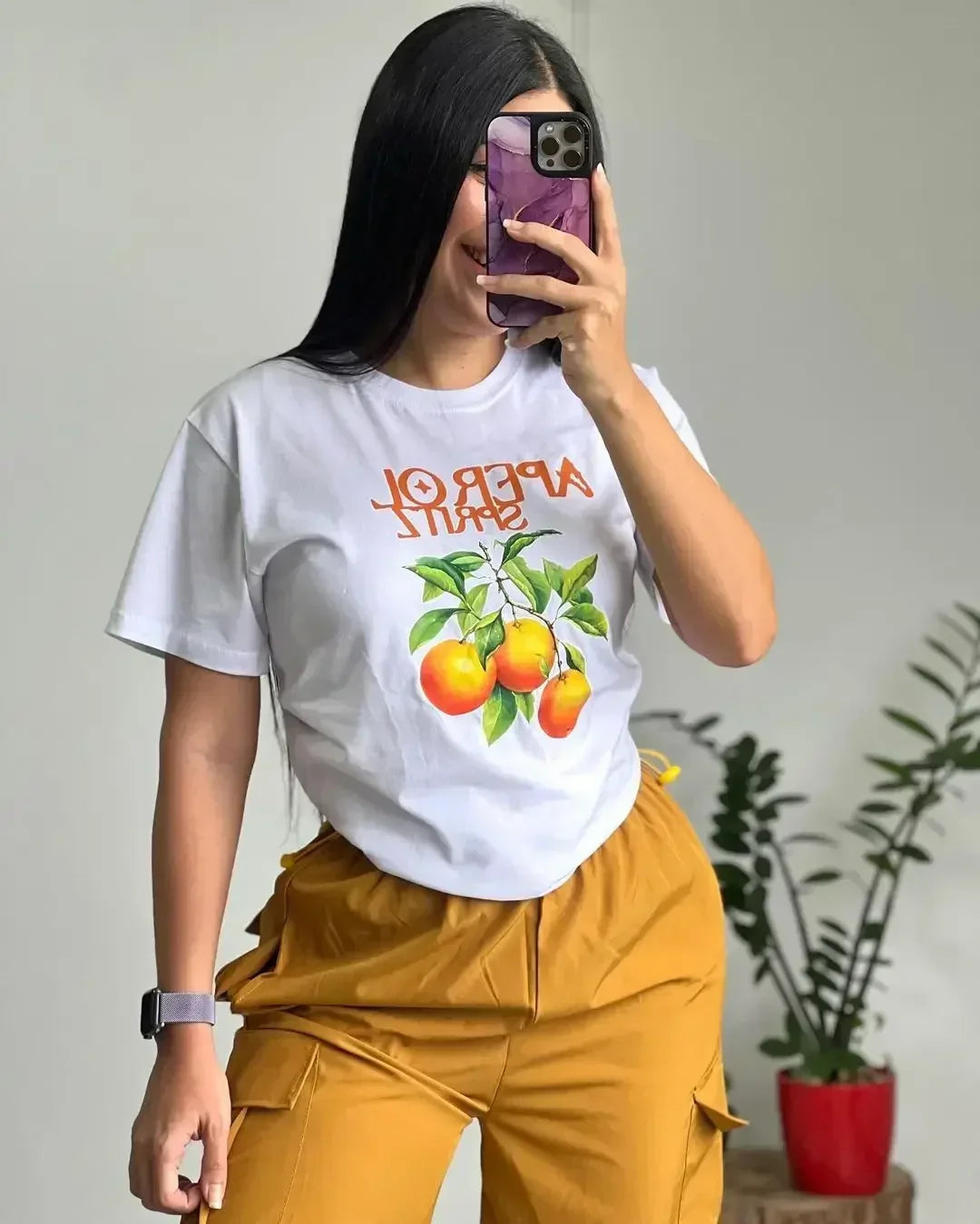 Y2K Casual Wine Bottle Graphic T-shirt