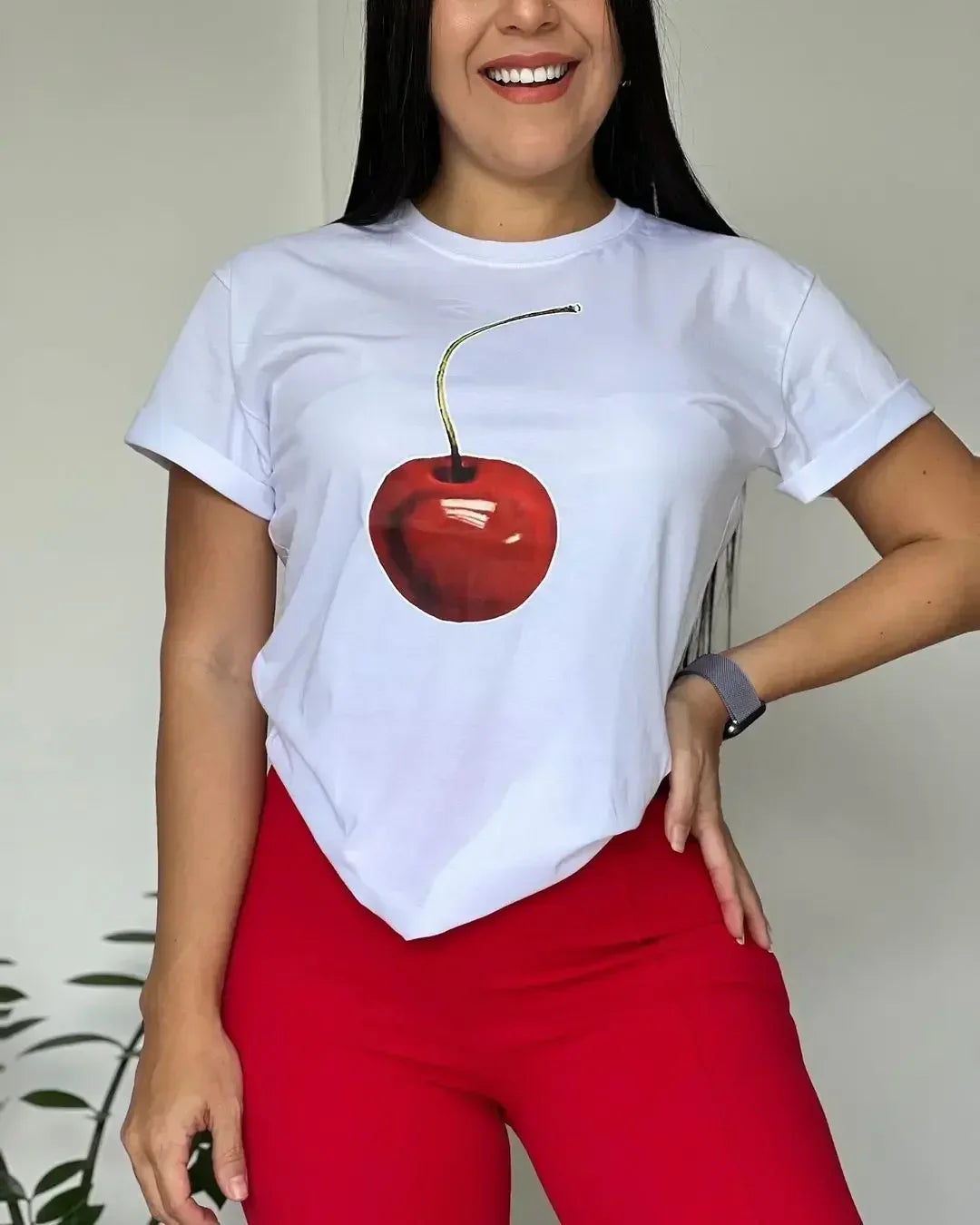 Y2K Casual Wine Bottle Graphic T-shirt