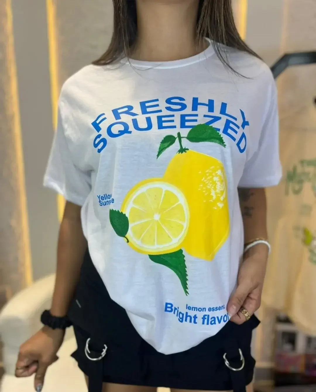 Y2K Casual Wine Bottle Graphic T-shirt