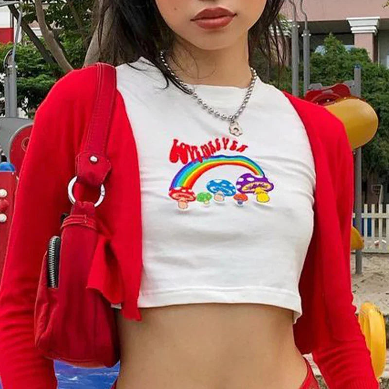 Y2k Gothic Harajuku Baby Tee T-shirt