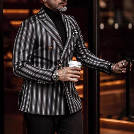 Slim Fit Lapel Long Sleeve Men Blazer