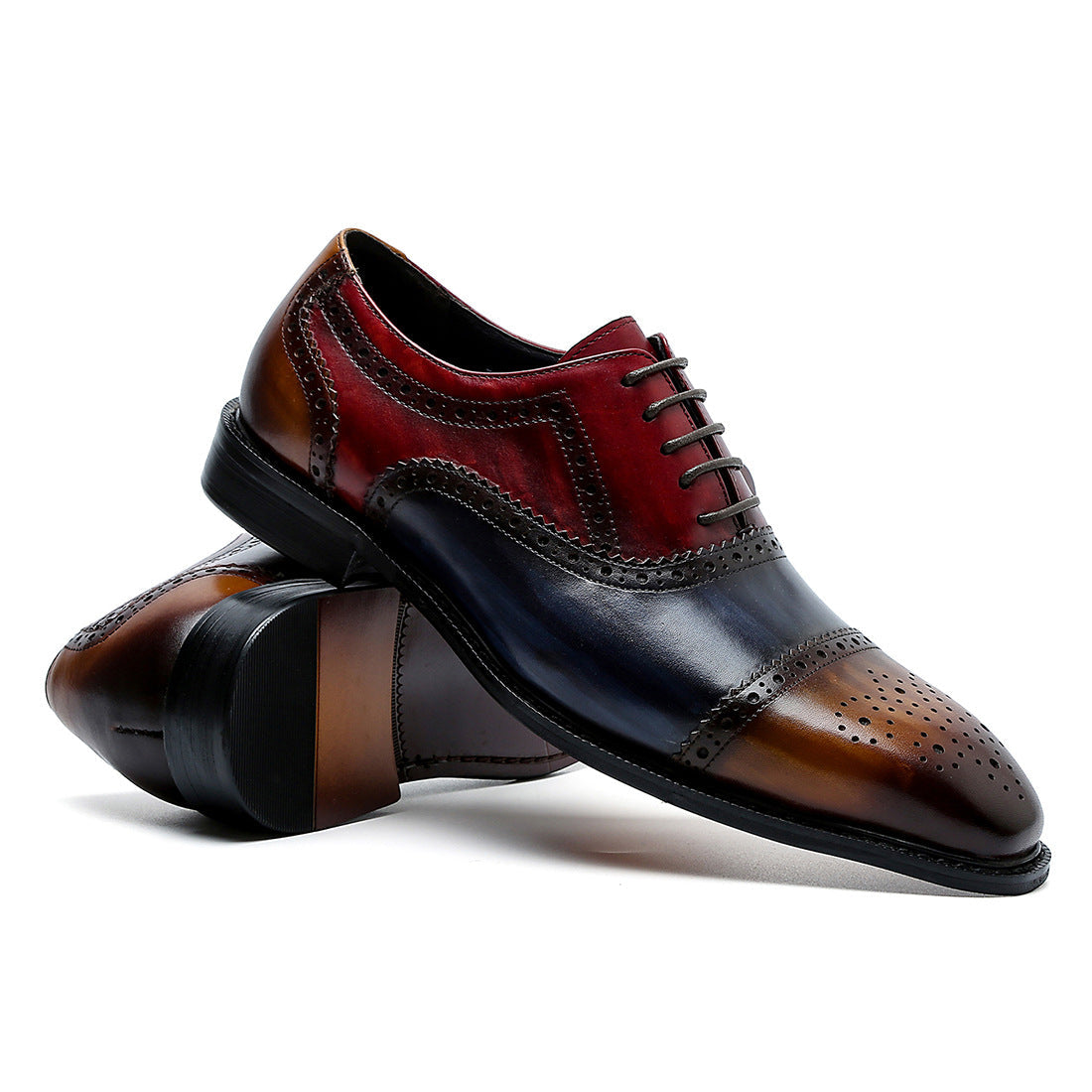 2022 Men's Leather Business Casual Design Trendy Calf Dress Shoes