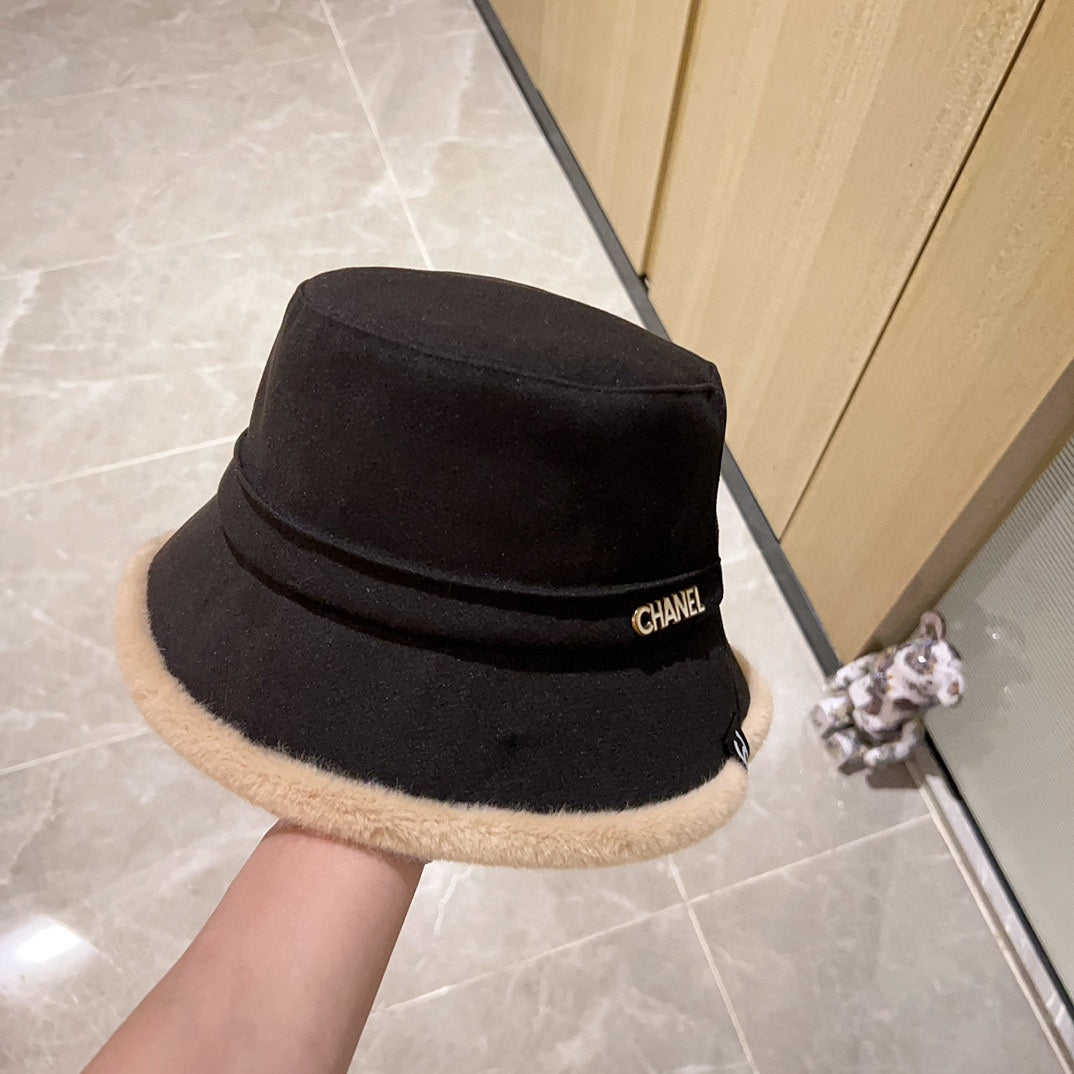 Thick plush small fragrance fisherman hat XC0823110711