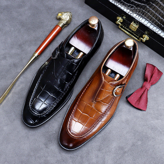 2022 Newest Men's Leather Business Casual Trendy Dress Shoes