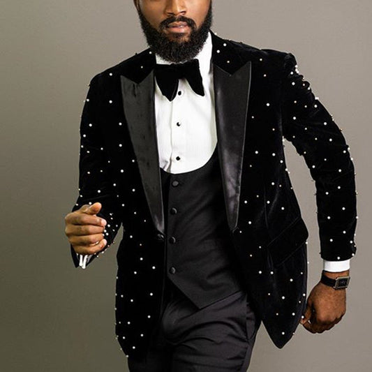 Slim Fit Lapel Long Sleeve Men Blazer