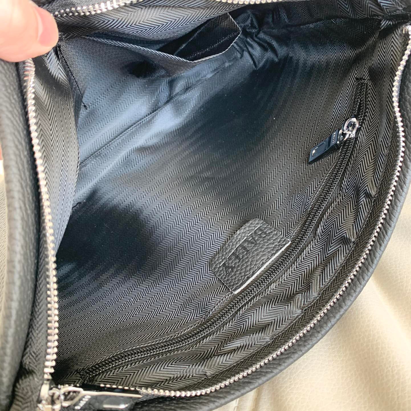 Black New 2024 Fashion style B Logo real leather Backpack bagsXC052024071907