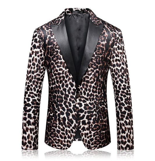 Leopard Slim Fit Suit