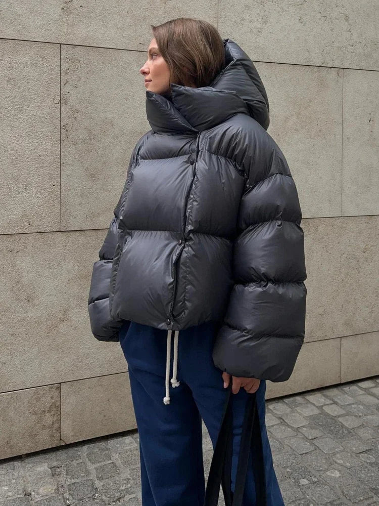 Thick Parkas Long Sleeve Top Women Autumn Winter Warm Coat Women&#8217;s Street Fashion Hoodies Woman Cotton-padded Jacket 2025