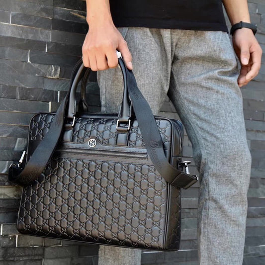 Black Leather New Classic Style G Logo Luxury Bags-PD05202372406