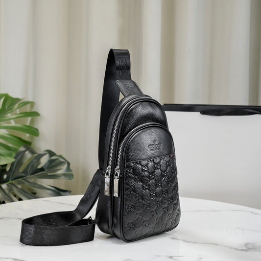 Black Leather New Classic Style G Logo Luxury Bags-PD05202372408