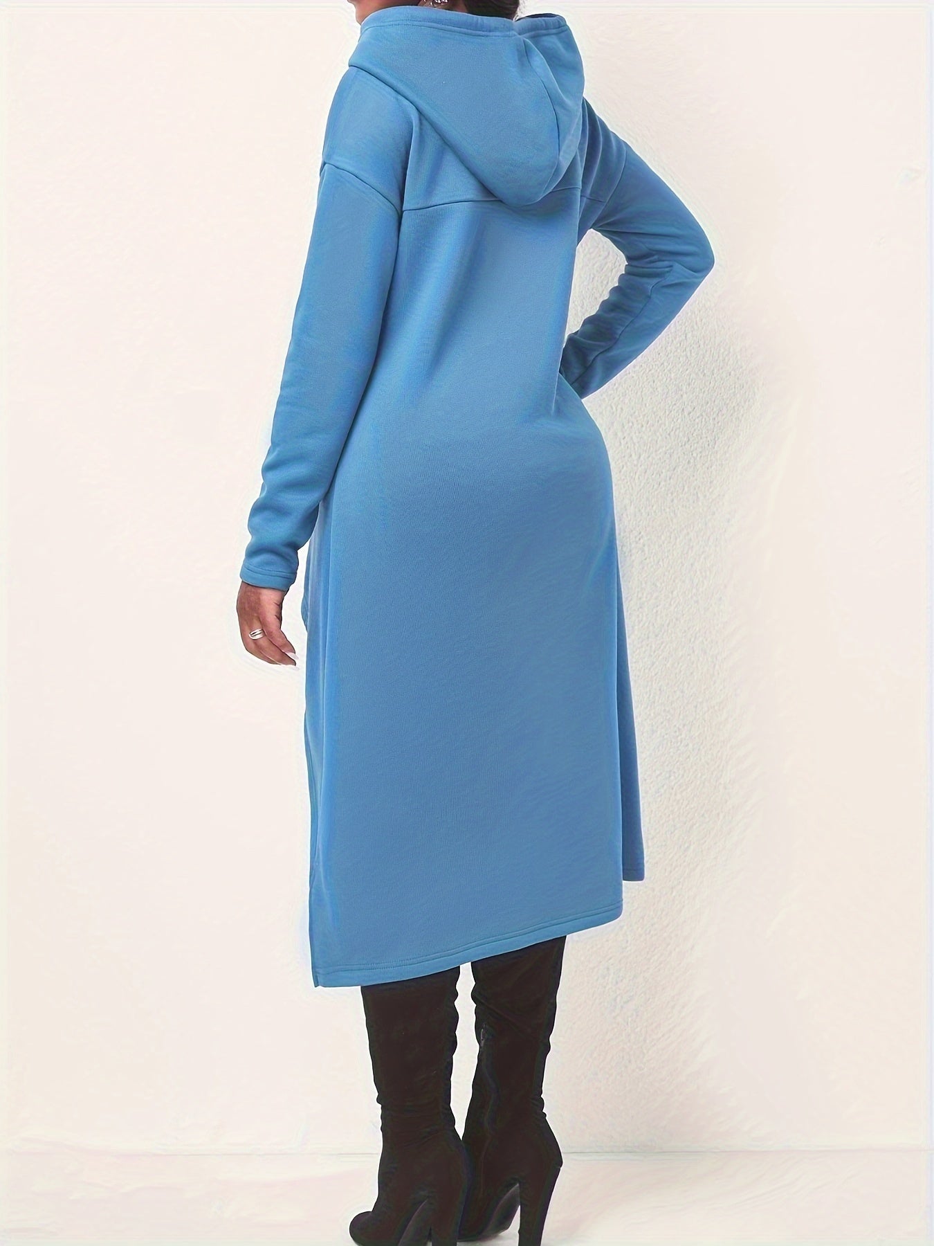 Casual Long Sleeve Drawstring Hoodie Sweatshirt KR0741