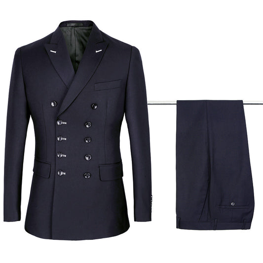 suit double breasted men's suit
