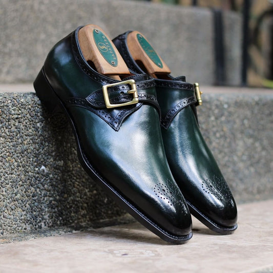 Fashion Men Monk Strap Dress Shoes