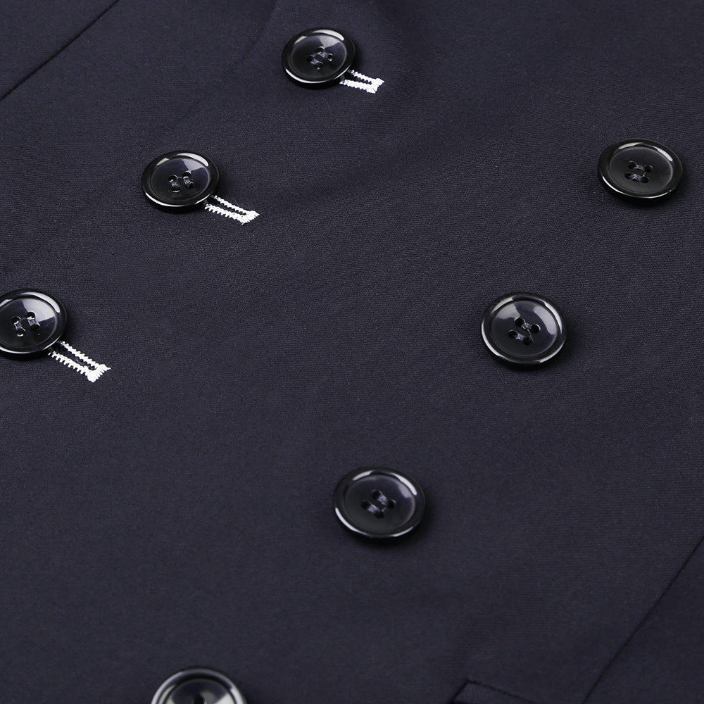 suit double breasted men's suit