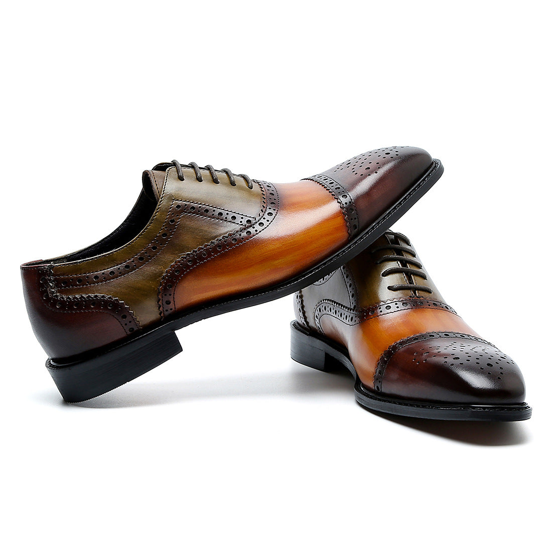 2022 Men's Leather Business Casual Design Trendy Calf Dress Shoes