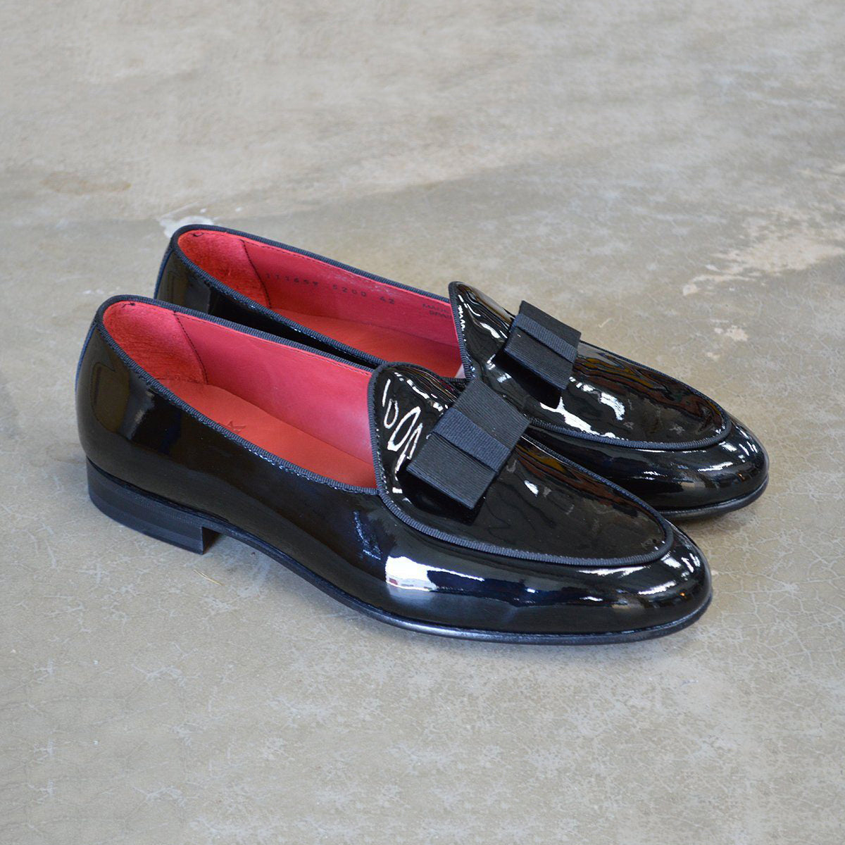 Men's Black Shiny Dress Shoes