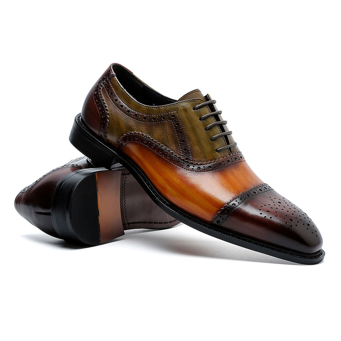 2022 Men's Leather Business Casual Design Trendy Calf Dress Shoes