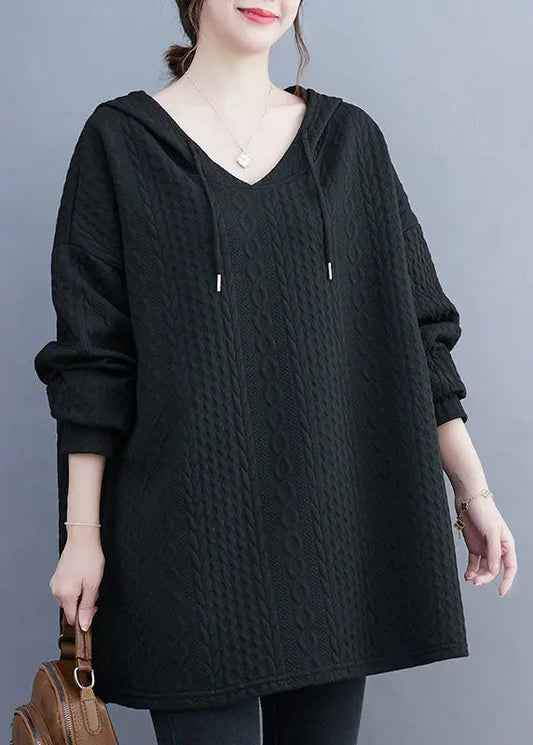 Bohemian Hooded Sweatshirt Long Sleeve