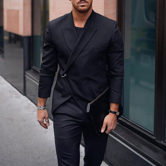 Black Classic Men Dress Fashion Jacket