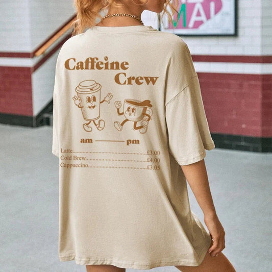 Caffeine Crew Funny Coffee T-shirt