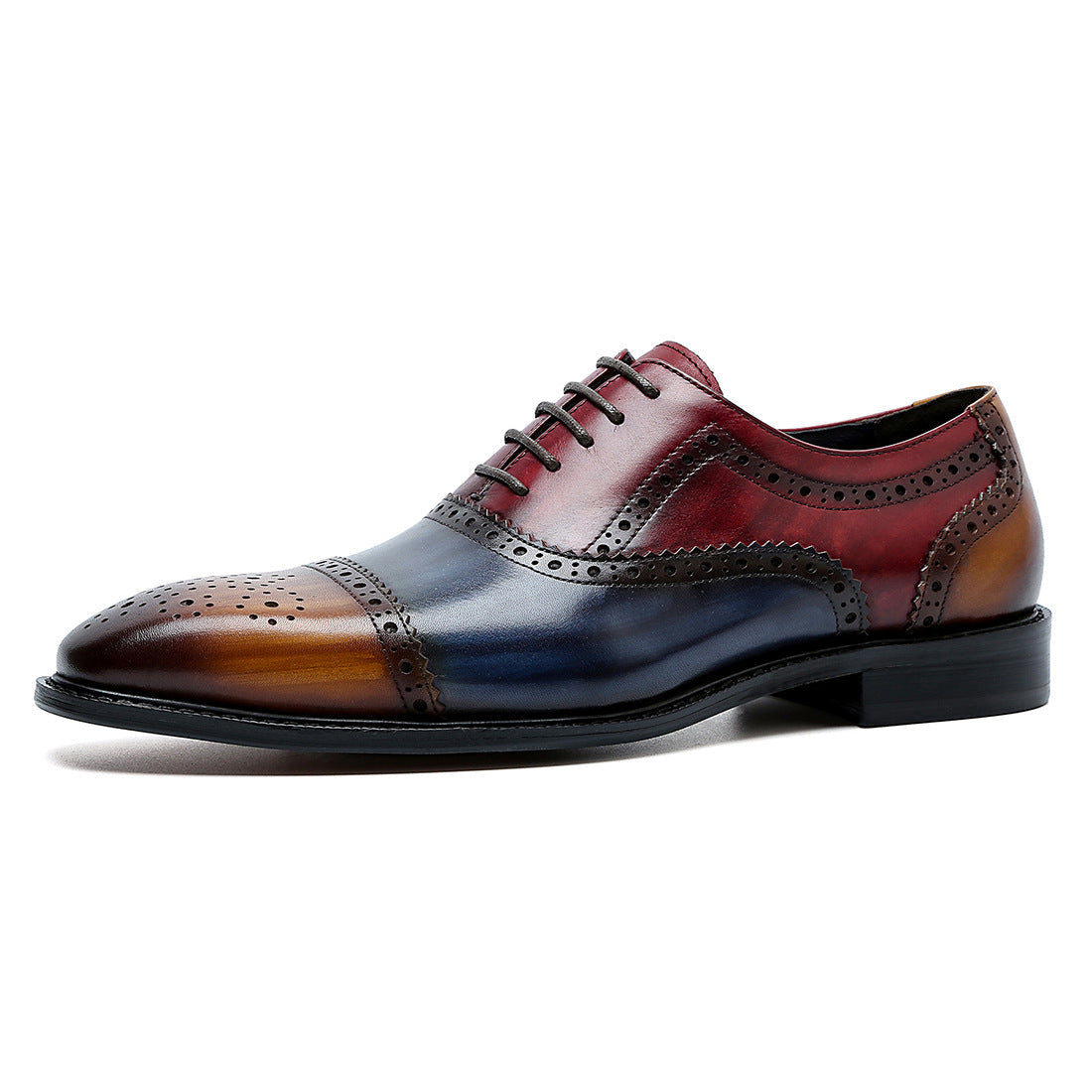 2022 Men's Leather Business Casual Design Trendy Calf Dress Shoes