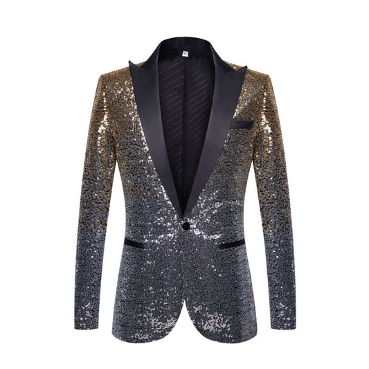 gradient sequin blazer