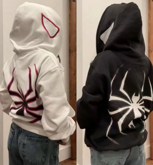 Y2K European Halloween Personalized Women&#8217;s Hoodies and Hoodies Couples Large Spider Woman