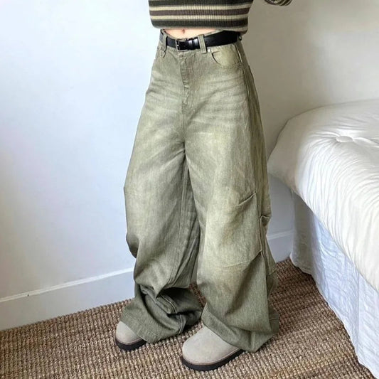 Y2k Vintage Oversized Jeans Woman Streewear Baggy Harajuku Denim Pants Spring Korean Fashion Causal Trousers Aesthetic