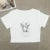 Sweet and spicy new printed short-sleeved short T-shirt women summer  Spice Girls slimming everything with shoulder clothes