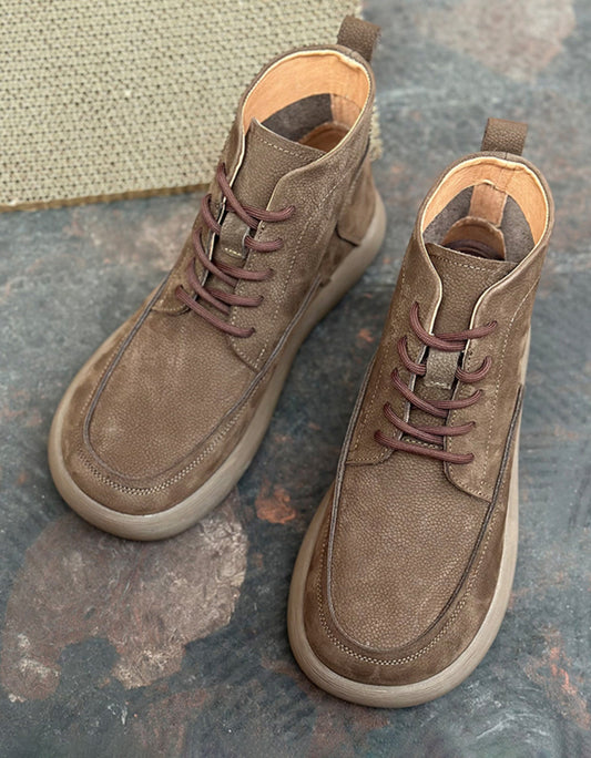 Winter Autumn Comfortable Leather Round Toe Men's Boots