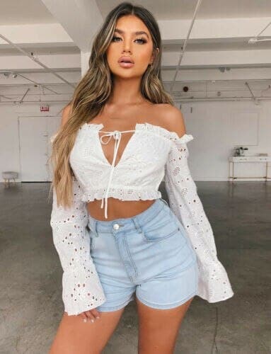 Womens Long Sleeve Sexy V Neck T-Shirt