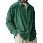 Men's Loose Lapel Corduroy Shirt